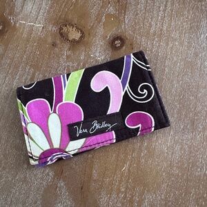 VERA BRADLEY Purple Punch Card Holder - RETIRED